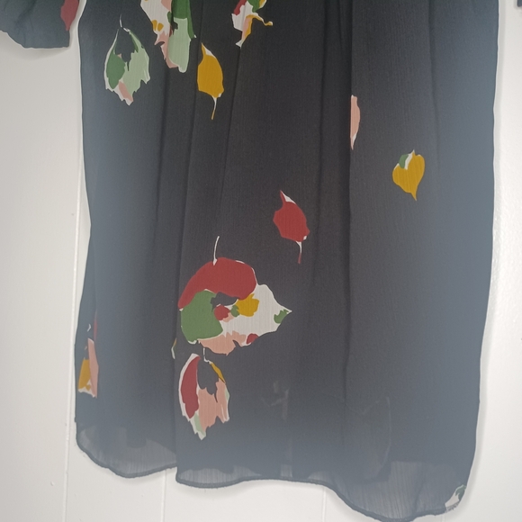Madewell Black Dress with Colorful Floral Design - Picture 2 of 12
